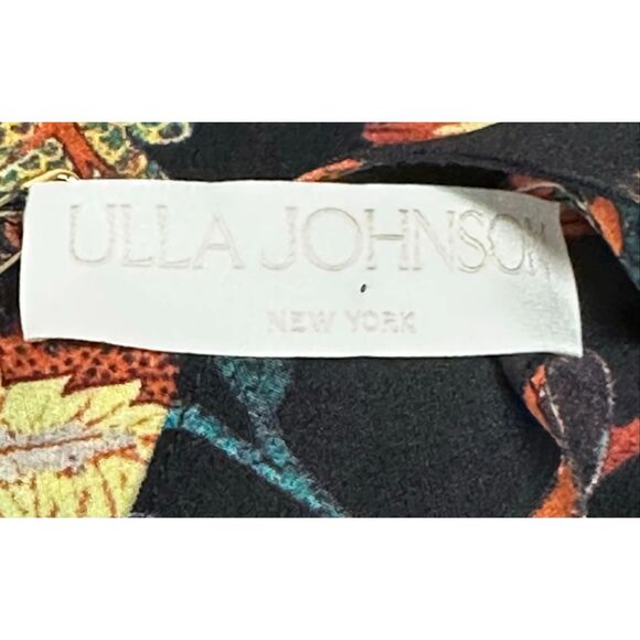 Ulla Johnson Giselle Floral Long Sleeve Silk Shirtdress NWT Size 00 - Picture 6 of 8